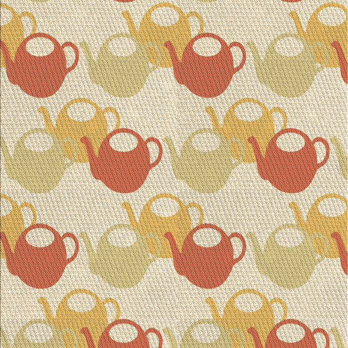 Patterned Khaki Gold Rug, pat3520brn