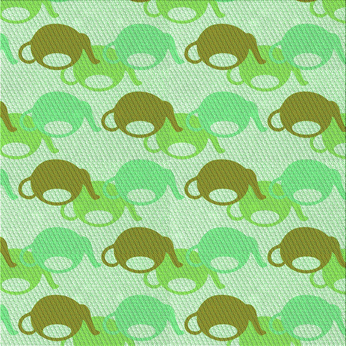 Round Machine Washable Transitional Green Rug, wshpat3520grn