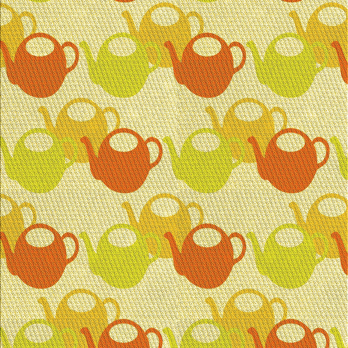 Patterned Dark Orange Rug, pat3520yw