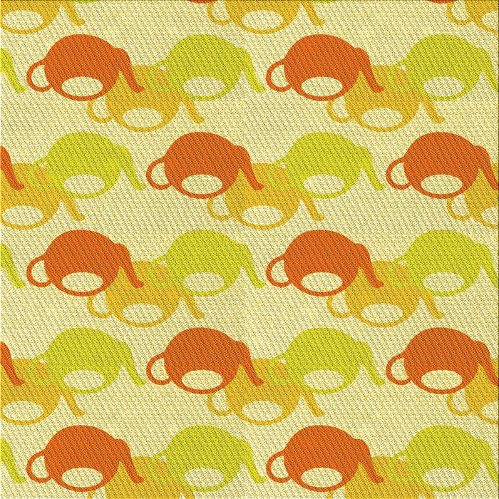 Round Machine Washable Transitional Dark Orange Rug, wshpat3520yw