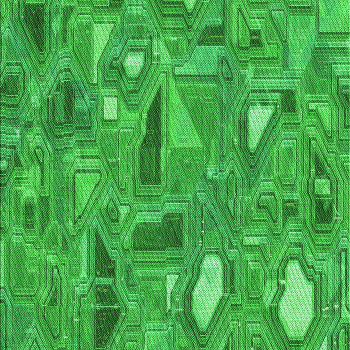 Patterned Neon Green Rug, pat3521grn