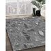 Machine Washable Transitional Grey Gray Rug in a Family Room, wshpat3521gry