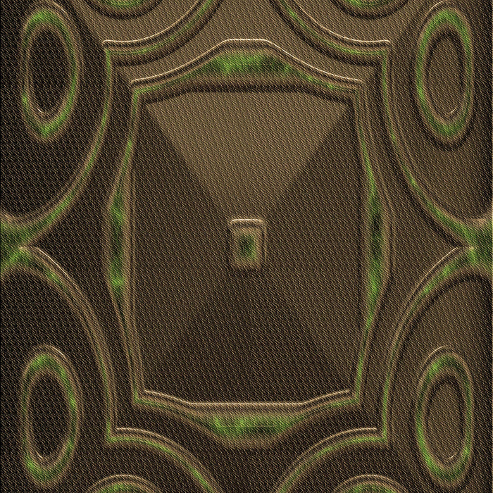 Patterned Oak Brown Rug, pat3522brn