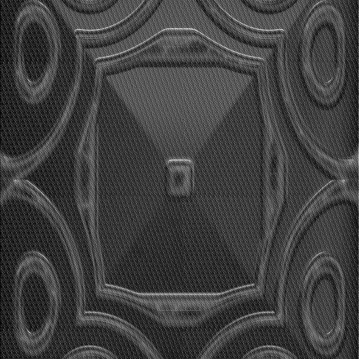 Patterned Carbon Gray Rug, pat3522gry