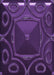 Patterned Dark Purple Rug, pat3522pur