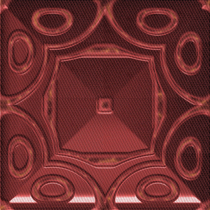 Round Patterned Maroon Red Rug, pat3522rd