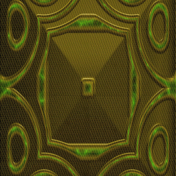 Patterned Black Brown Rug, pat3522yw