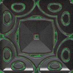 Square Patterned Mid Gray Novelty Rug, pat3522