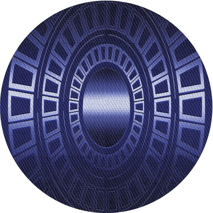 Square Machine Washable Transitional Night Blue Rug in a Living Room, wshpat3523blu