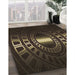 Machine Washable Transitional Oak Brown Rug in a Family Room, wshpat3523brn