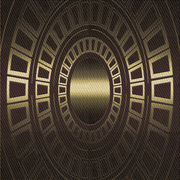 Round Machine Washable Transitional Oak Brown Rug, wshpat3523brn