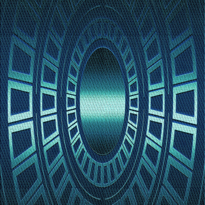 Patterned Blue Rug, pat3523lblu