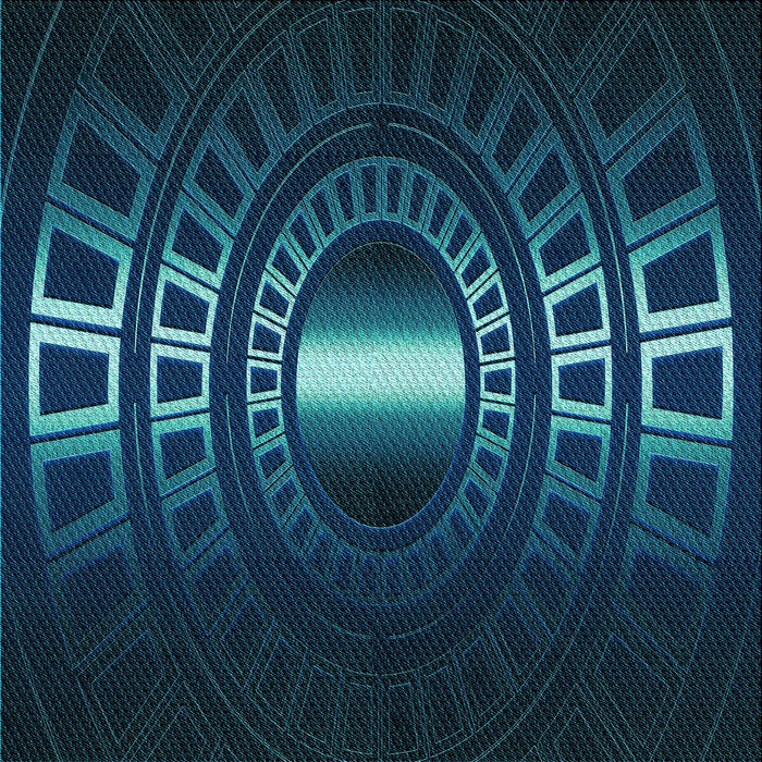 Round Machine Washable Transitional Blue Rug, wshpat3523lblu