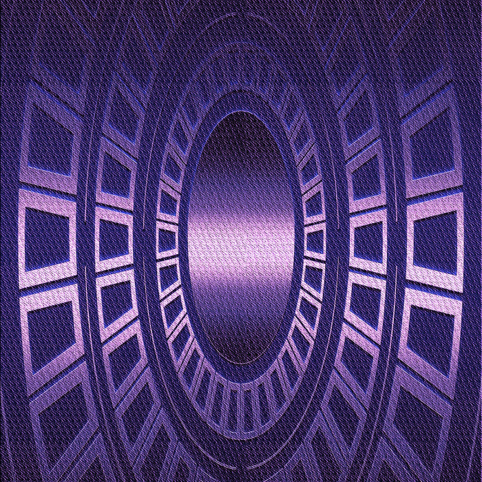 Patterned Midnight Blue Rug, pat3523pur