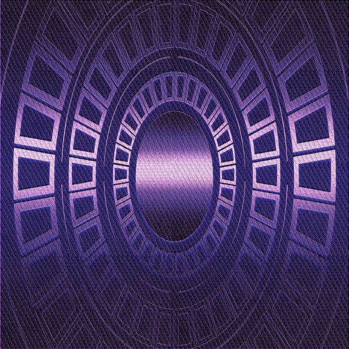 Round Machine Washable Transitional Midnight Blue Rug, wshpat3523pur