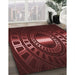 Machine Washable Transitional Fire Brick Red Rug in a Family Room, wshpat3523rd