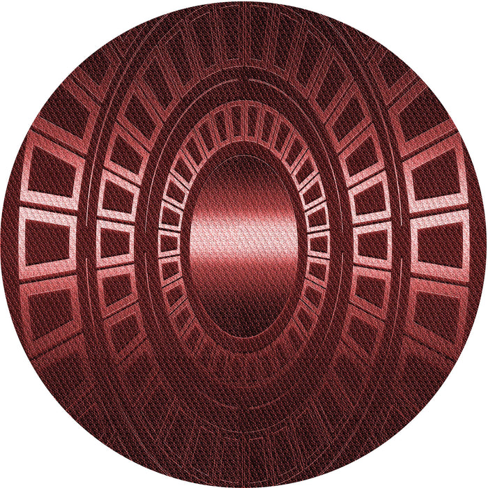 Square Machine Washable Transitional Fire Brick Red Rug in a Living Room, wshpat3523rd