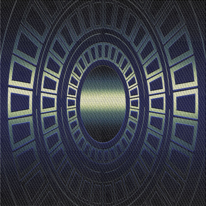 Square Patterned Black Novelty Rug, pat3523