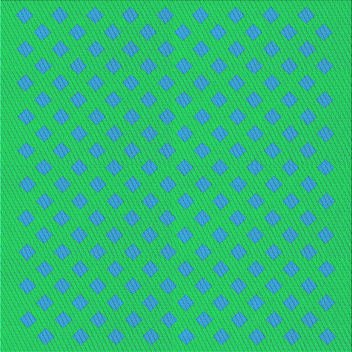 Round Patterned Neon Green Rug, pat3524lblu
