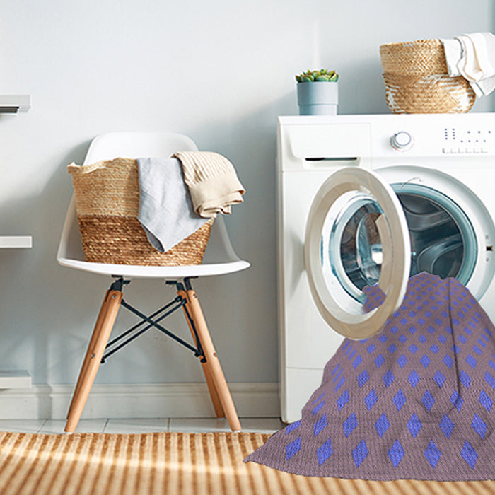Machine Washable Transitional French Lilac Purple Rug in a Washing Machine, wshpat3524pur