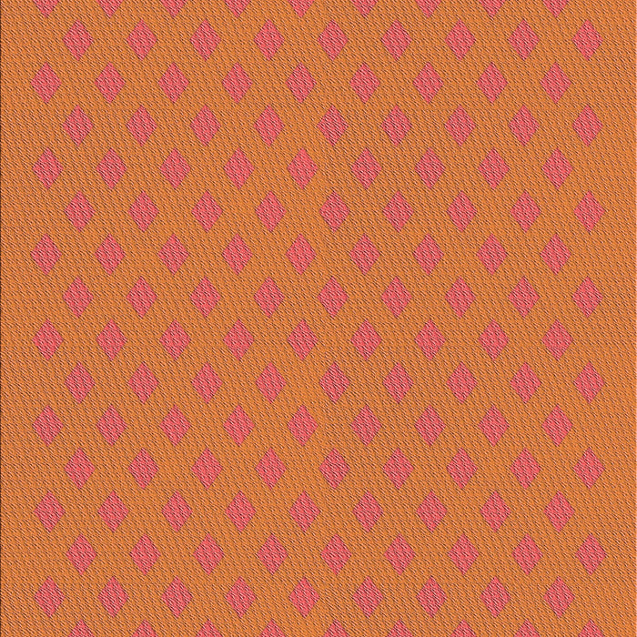 Patterned Neon Orange Rug, pat3524rd