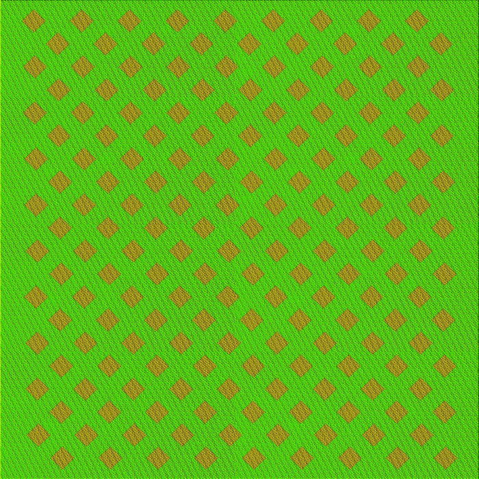 Round Patterned Lime Green Rug, pat3524yw