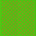 Round Patterned Lime Green Rug, pat3524yw