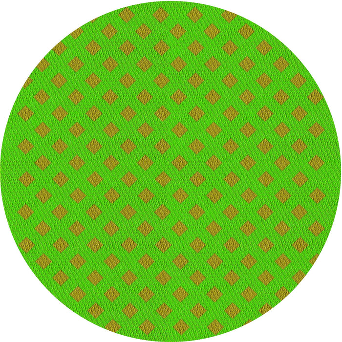 Square Machine Washable Transitional Lime Green Rug in a Living Room, wshpat3524yw