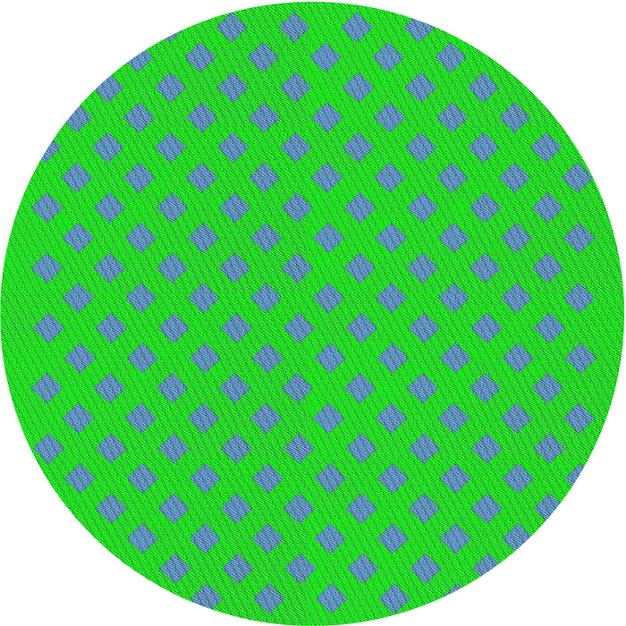 Sideview of Patterned Light Sea Green Novelty Rug, pat3524