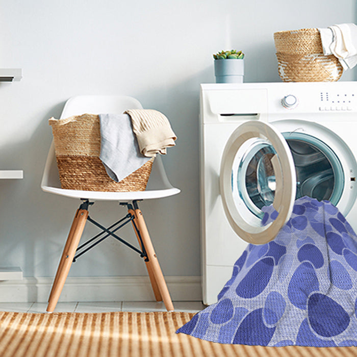 Machine Washable Transitional Jeans Blue Rug in a Washing Machine, wshpat3525blu