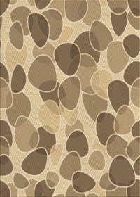 Machine Washable Transitional Brown Rug, wshpat3525brn