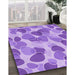 Machine Washable Transitional Purple Plum Purple Rug in a Family Room, wshpat3525pur