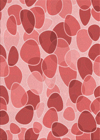 Machine Washable Transitional Light Coral Pink Rug, wshpat3525rd