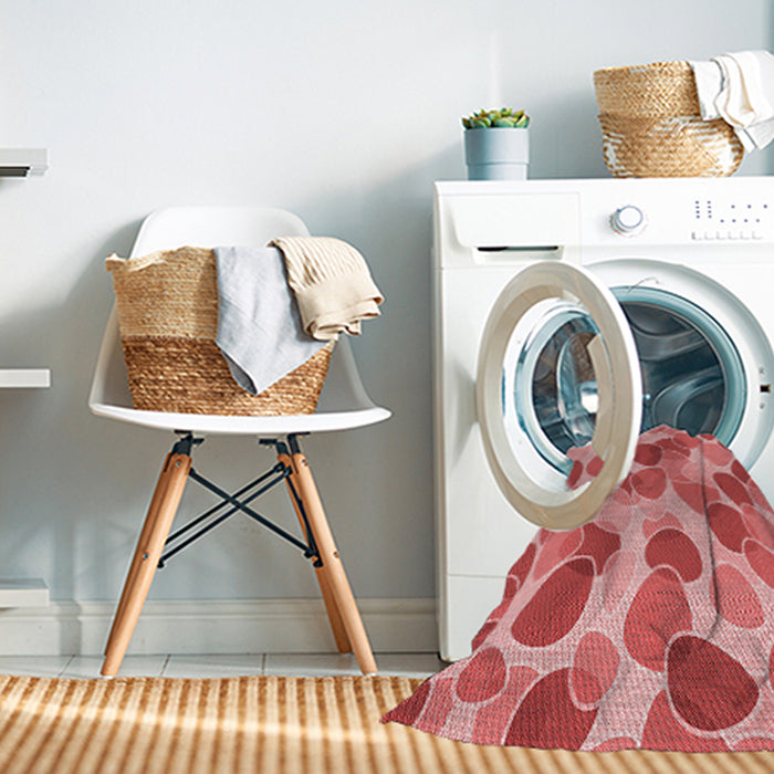 Machine Washable Transitional Light Coral Pink Rug in a Washing Machine, wshpat3525rd