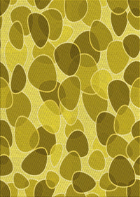 Machine Washable Transitional Bright Gold Yellow Rug, wshpat3525yw