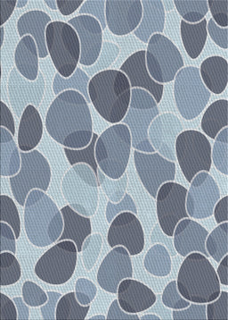 Patterned Light Steel Blue Novelty Rug, pat3525