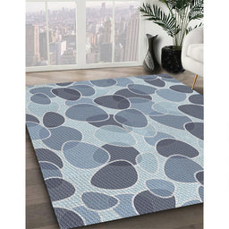 Machine Washable Transitional Light Steel Blue Rug in a Family Room, wshpat3525
