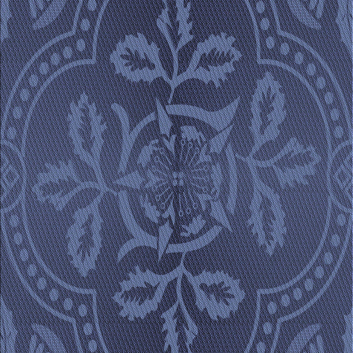 Machine Washable Transitional Blue Rug, wshpat3526blu