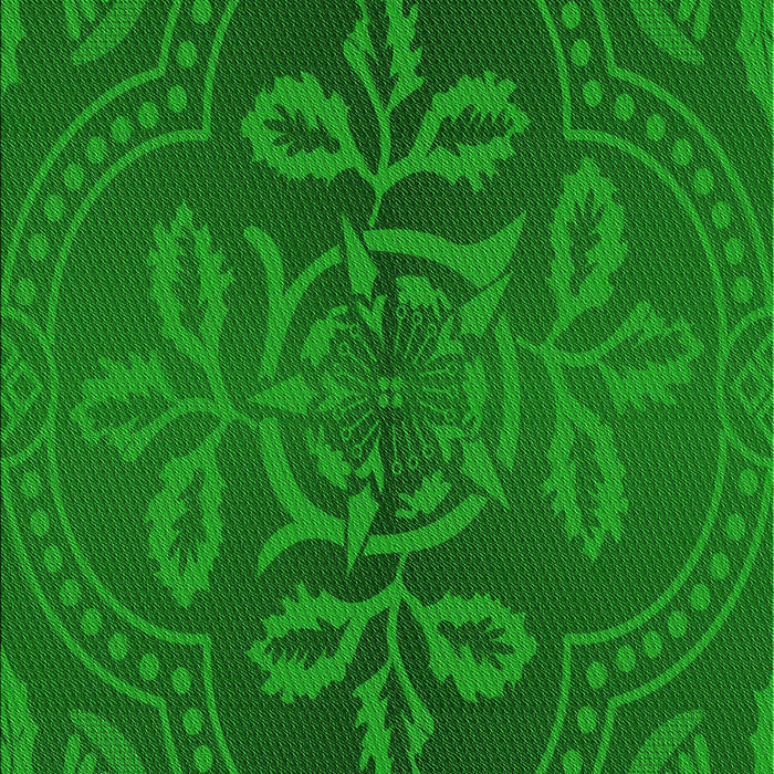 Patterned Green Rug, pat3526grn