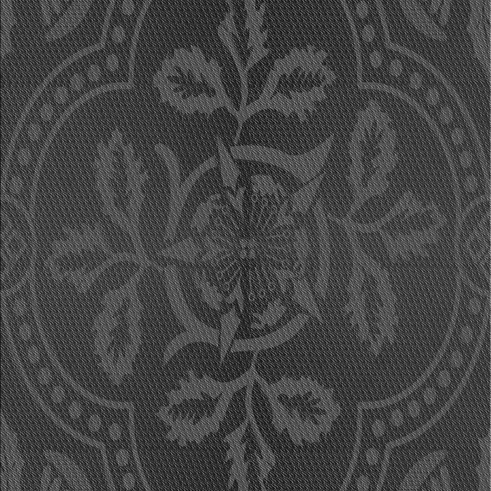 Machine Washable Transitional Charcoal Black Rug, wshpat3526gry