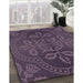 Machine Washable Transitional Plum Purple Rug in a Family Room, wshpat3526pur