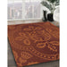 Machine Washable Transitional Red Rug in a Family Room, wshpat3526rd