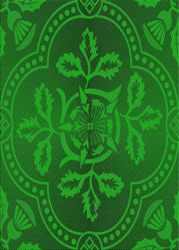 Machine Washable Transitional DarkGreen Rug, wshpat3526