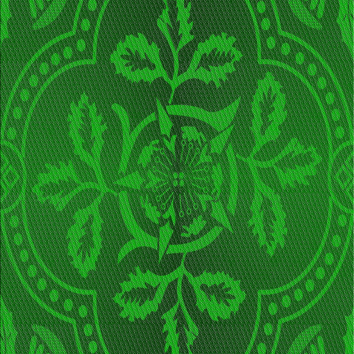 Machine Washable Transitional DarkGreen Rug, wshpat3526