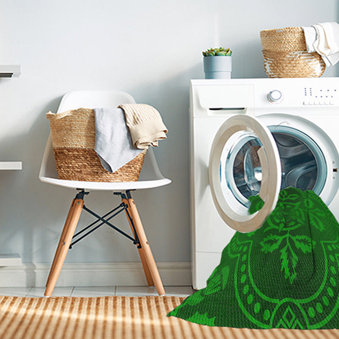 Machine Washable Transitional DarkGreen Rug in a Washing Machine, wshpat3526
