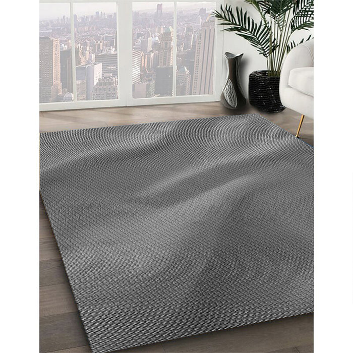 Machine Washable Transitional Grey Gray Rug in a Family Room, wshpat3527gry