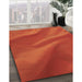 Machine Washable Transitional Orange Red Orange Rug in a Family Room, wshpat3527org