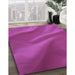 Machine Washable Transitional Medium Violet Red Pink Rug in a Family Room, wshpat3527pur