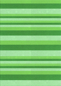 Machine Washable Transitional Green Rug, wshpat3528grn