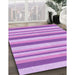 Machine Washable Transitional Pastel Purple Pink Rug in a Family Room, wshpat3528pur